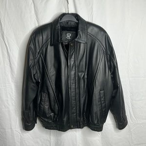 Leather Collection: Bomber Leather Jacket